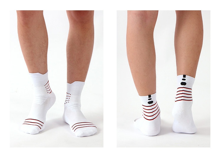 ActiveGo Herren-Outdoor-Sportsocken aus dickem Frottee mit Polsterung, ideal zum Laufen, Basketballspielen, Radfahren und Wandern, schweißabsorbierend_voghion.com