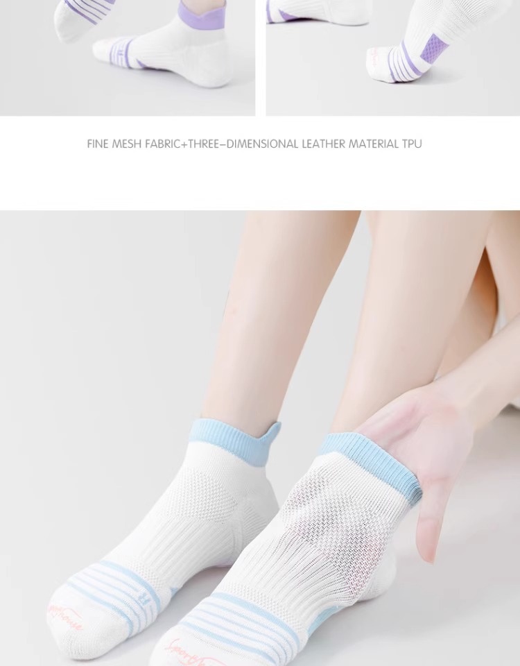 Chaussettes de sport ActiveGo pour femmes, modèle court d'été, idéales pour le marathon, la randonnée, l'alpinisme, la course à pied, le basketball professionnel et le badminton._voghion.com