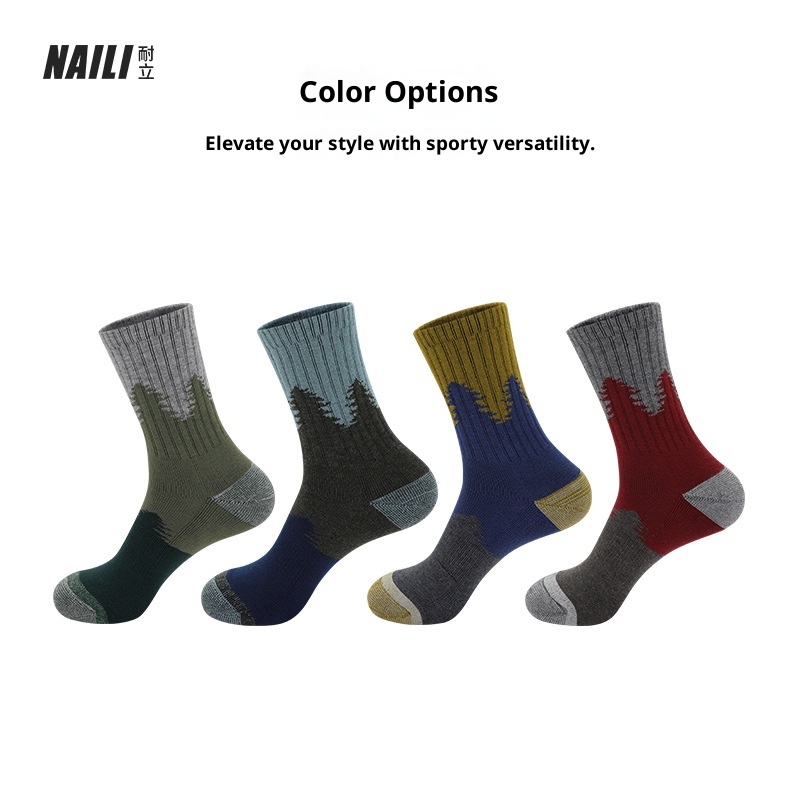 ActiveGo ActiveGo Autumn Warm Ski Non-Slip Merino Wool Outdoor Professional Sports Hiking Thickened Mountaineering Socks_voghion.com