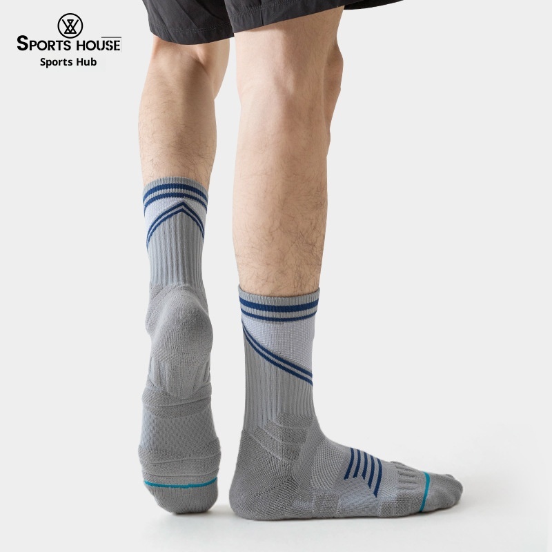 ActiveGo ActiveGo Sport's House Men's Mid-Calf Spring Summer Hiking Professional Breathable Towel Bottom Sports Socks_voghion.com