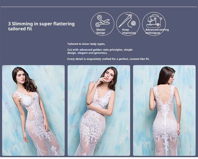 GraceChic GraceChic 2020 New Nightclub Sexy See-through Outfit Lace Mesh Dress Stage Performance Costume Low Price_voghion.com