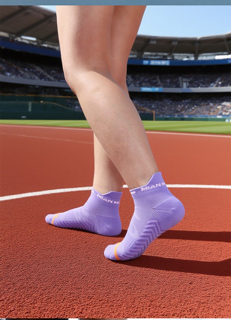 ActiveGo ActiveGo Marathon Running Quick-Dry Towel Bottom Sports Anti-Friction Sweat-Absorbing Short Tube Outdoor Hiking Socks_voghion.com