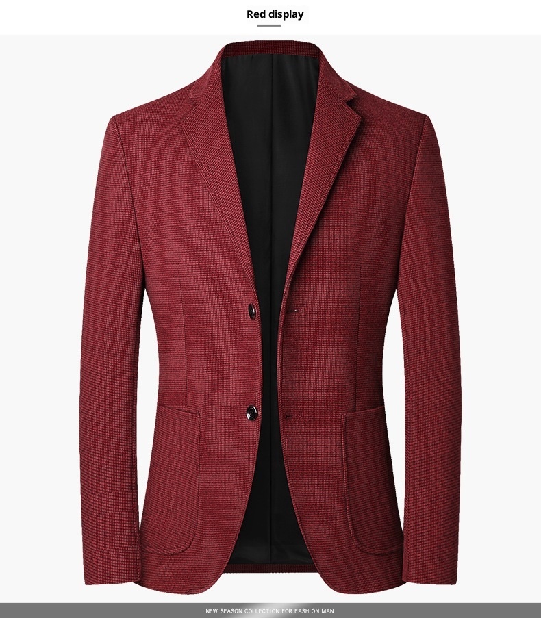 1 2025 Primavera e Autunno Nuovo Stile Uomo di Mezza Età Abito Casual Dad Outfit Blazer Monopezzo All'ingrosso Monopezzo_voghion.com