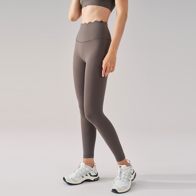 ActiveGo LC Lycra Outdoor Barely-There For Women High Waist Hip-Lifting Sports Leggings Peach Butt Running Yoga Fitness Pants_voghion.com