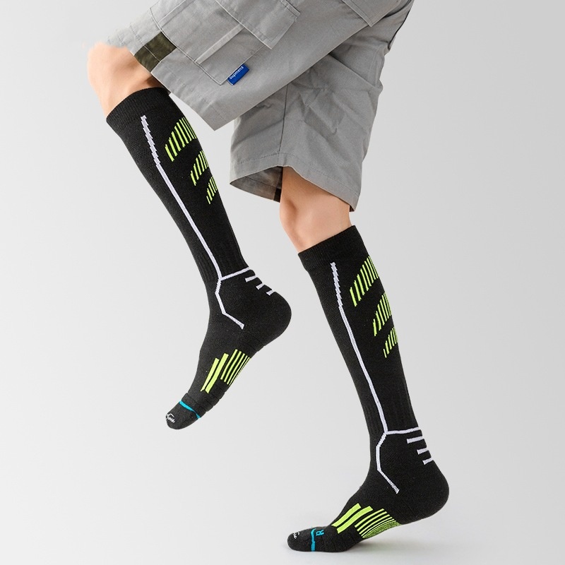 ActiveGo ActiveGo Men's High Tube Thickened Warm Ski Sports Compression Socks Towel Bottom Mountaineering Outdoor_voghion.com