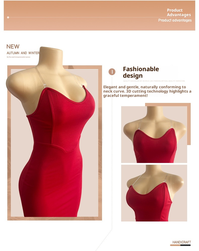 GraceChic GraceChic Cross-Border New European And American Style Sexy Slim Deep V-Neck Bodycon Long Formal Fishbone Strapless Mermaid Dress_voghion.com