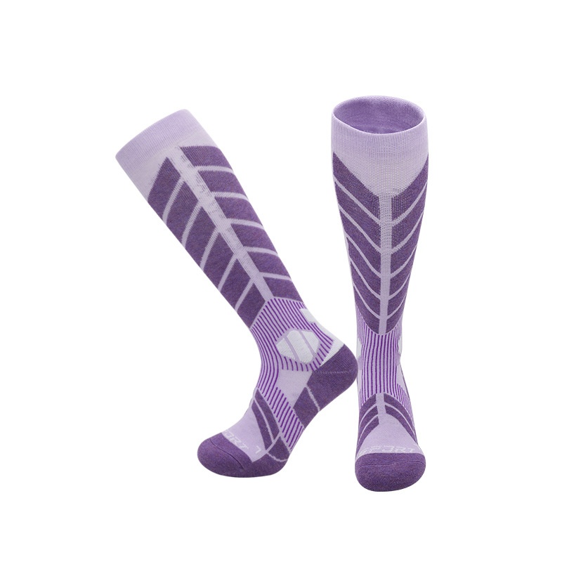 Calzini da trekking ActiveGo Professional Long Tube da sci e sport all'aria aperta, in lana merino, con fondo in spugna ispessito e assorbimento del sudore_voghion.com