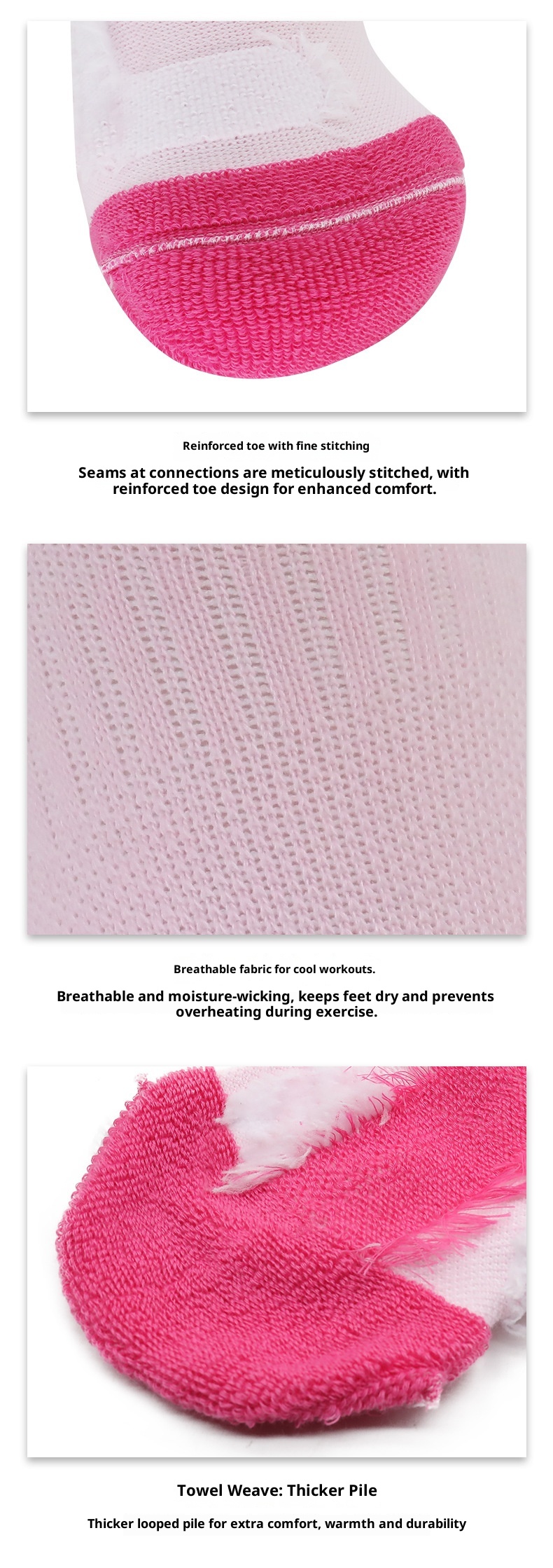 ActiveGo ActiveGo Winter Merino Ski per uomo e donna, Calzini sportivi da trekking caldi e spessi con fondo in asciugamano, Calzini da neve lunghi_voghion.com