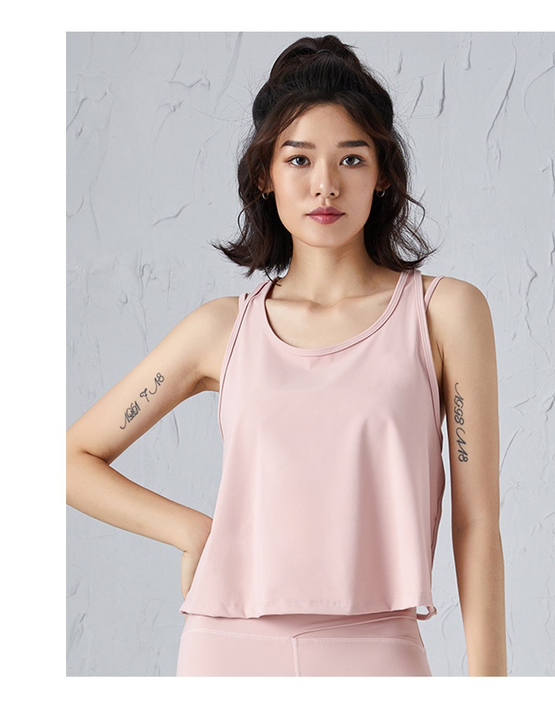 Canotta da fitness sexy ad asciugatura rapida ActiveGo One-Piece Dropshipping senza maniche e schiena scoperta per donna, sport all'aria aperta, sensazione quasi impercettibile_voghion.com