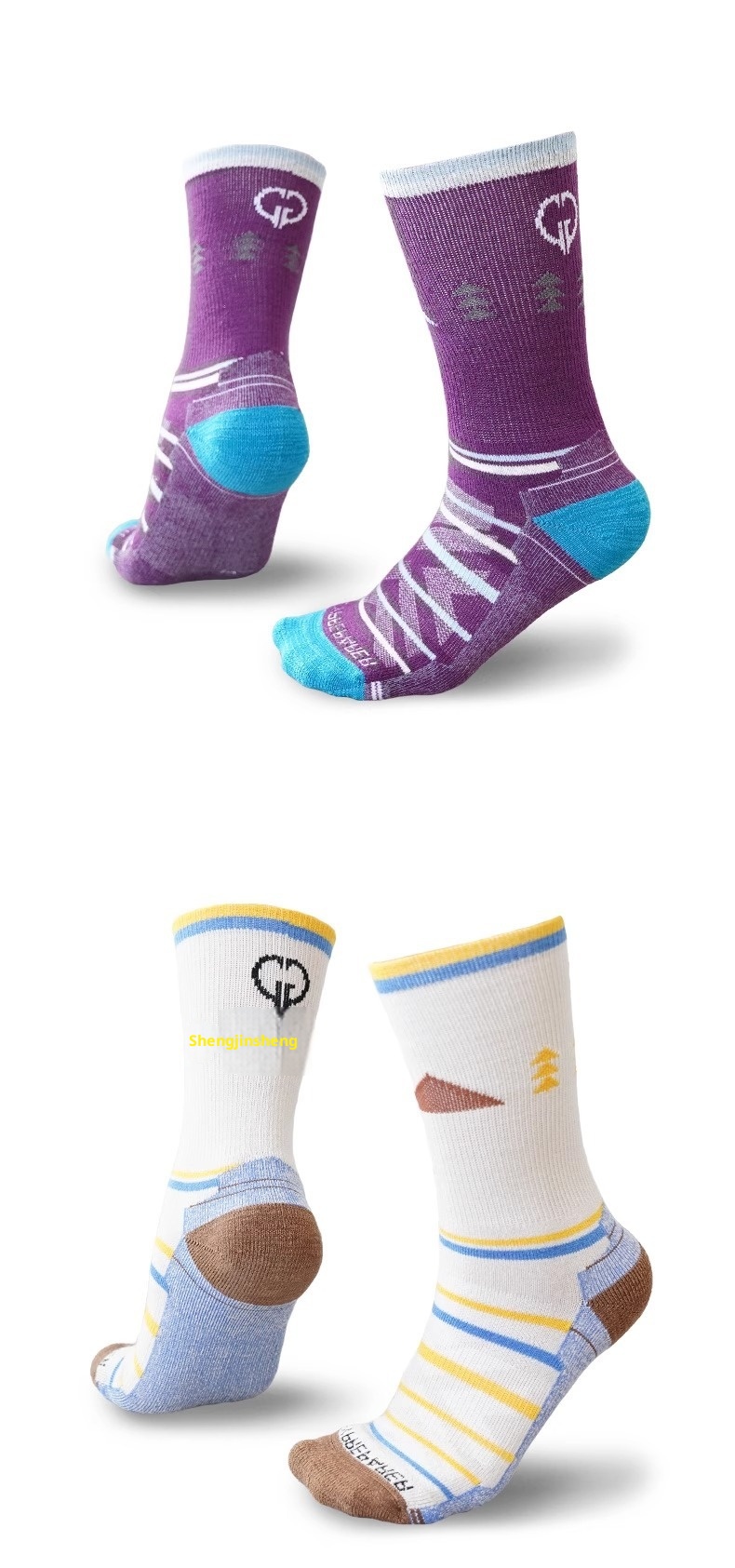 ActiveGo ActiveGo Outdoor Calzini sportivi da donna in lana merino traspiranti e caldi per escursionismo, professionali_voghion.com