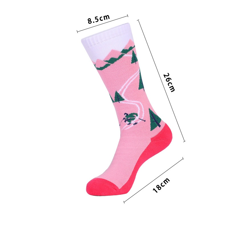 ActiveGo ActiveGo Autumn Winter Children's Ski Thickened Terry Knee Pads Shock Absorption Hiking Trekking Breathable Sports Thermal Socks_voghion.com