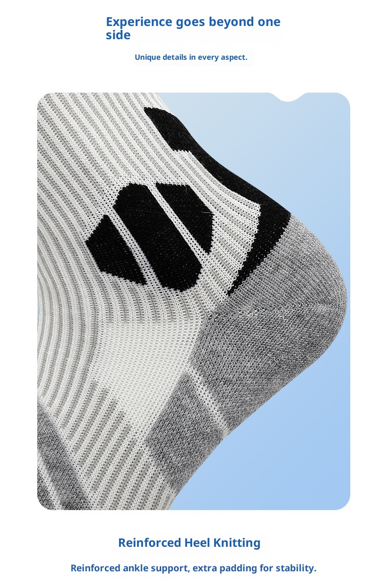 Calzini da trekking ActiveGo Professional Long Tube da sci e sport all'aria aperta, in lana merino, con fondo in spugna ispessito e assorbimento del sudore_voghion.com