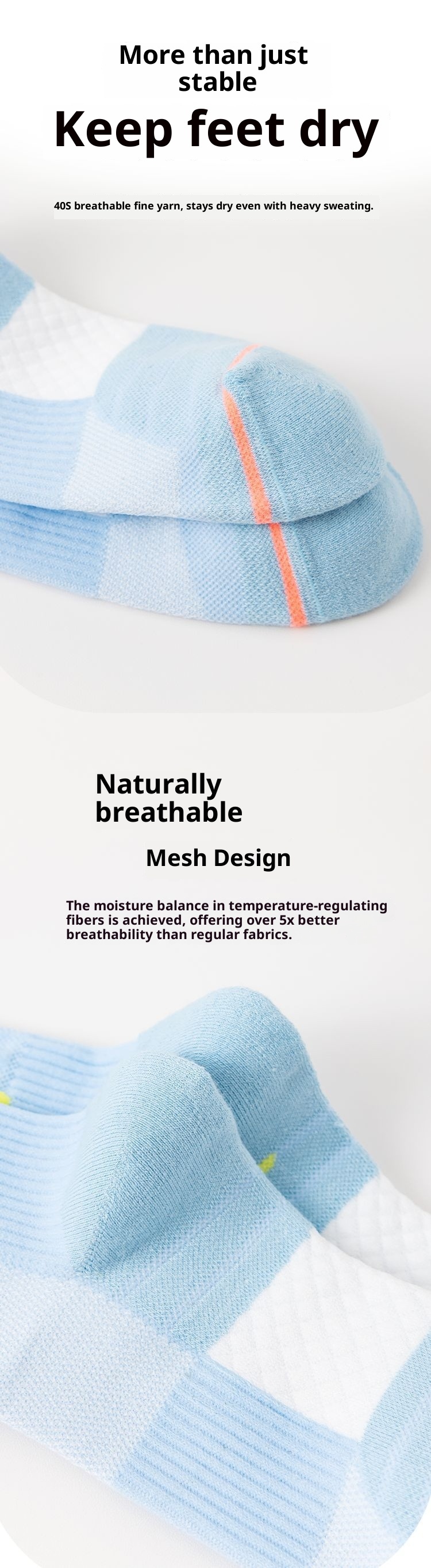 ActiveGo ActiveGo Running Sport Tennis Ciclismo Asciugamano Fondo Escursionismo Calzini Pressione Assorbimento Umidità Esterno Lungo Tubo Neve Antiscivolo_voghion.com