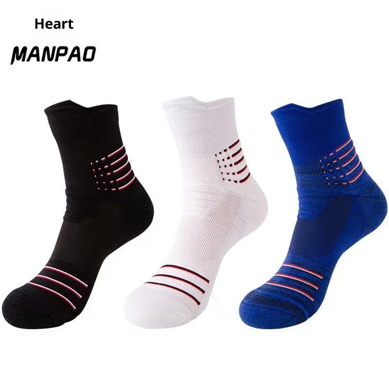 ActiveGo Herren-Outdoor-Sportsocken aus dickem Frottee mit Polsterung, ideal zum Laufen, Basketballspielen, Radfahren und Wandern, schweißabsorbierend_voghion.com