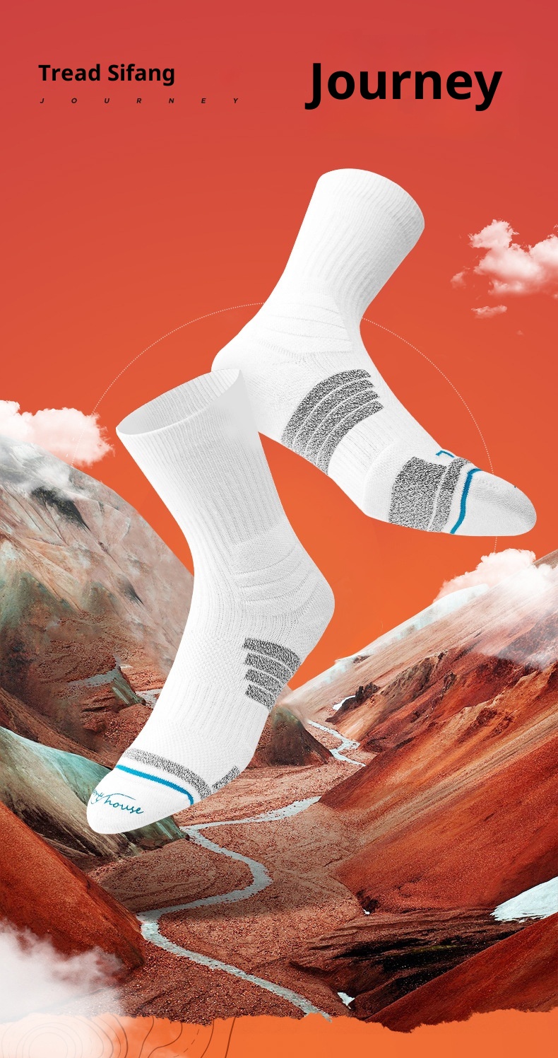 ActiveGo ActiveGo Sport's House Men's Mid-Calf COOLMAX Quick-Dry Breathable Fabric Hiking Climbing Sports Socks_voghion.com