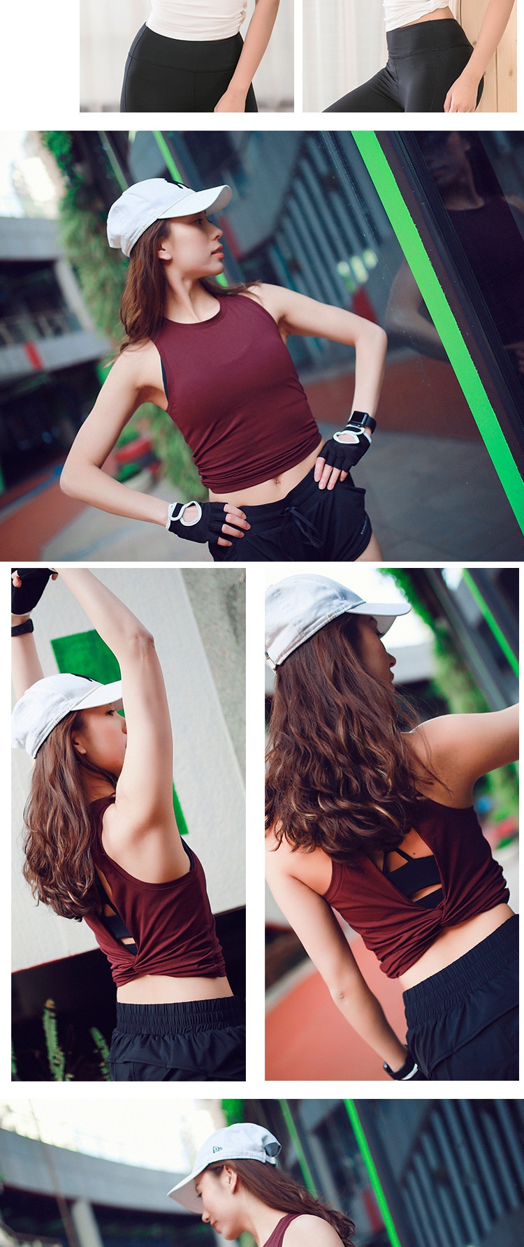 ActiveGo Summer New Fitness Sports Vest Quick-Dry Shirt Outdoor Running Yoga Top Sportswear_voghion.com