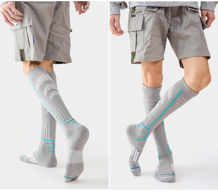ActiveGo ActiveGo Men's High Tube Thickened Warm Ski Sports Compression Socks Towel Bottom Mountaineering Outdoor_voghion.com