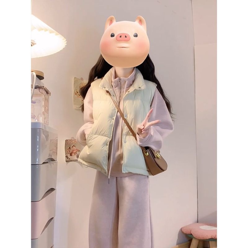 001 Koreaanse stijl meisje casual sportpak vrouwen lente en herfst high-end losse jeugdige mode sweatshirt petite tweedelig_voghion.com