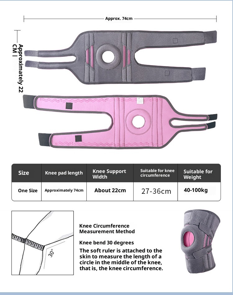 ActiveGo ActiveGo Sports Meniscus Brace Professional Patella Strap Joint Sleeve For Cycling Climbing Men And Women Running Mountaineering_voghion.com