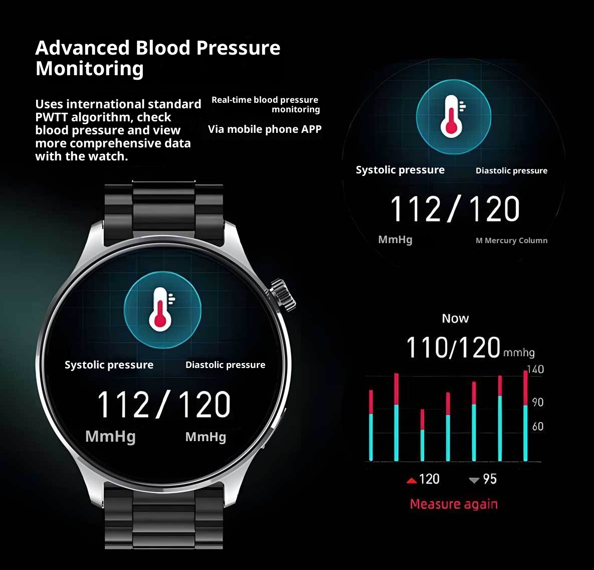 New Smart Watch High Edition Bluetooth Call Sports Navigation Dual Payment Multi-Function Bracelet_voghion.com