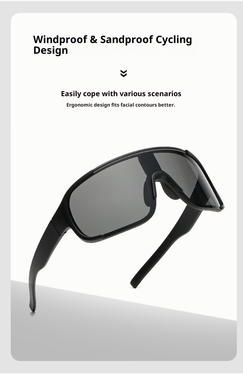 ActiveGo Retro Black Oversized Frame Outdoor Cycling Windproof Sports For Men And Women Mountaineering Skiing Goggles Slimming_voghion.com