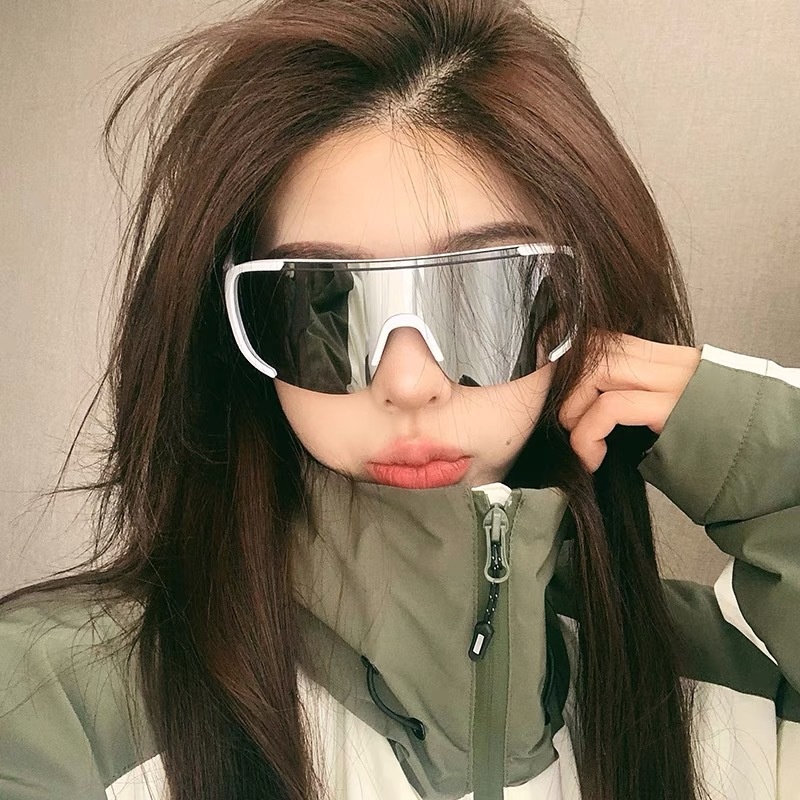 ActiveGo Retro Black Oversized Frame Outdoor Cycling Windproof Sports For Men And Women Mountaineering Skiing Goggles Slimming_voghion.com