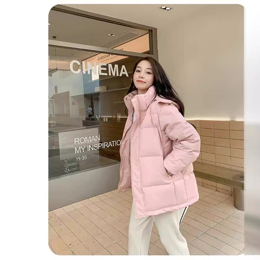 ChicShe Off-Season Mid-Length Daunenjacke, kurzer Stil, Unisex, knielang, dick gefüttert, Herbst/Winter 2025, neue Kollektion für Paare, lockere Passform_voghion.com