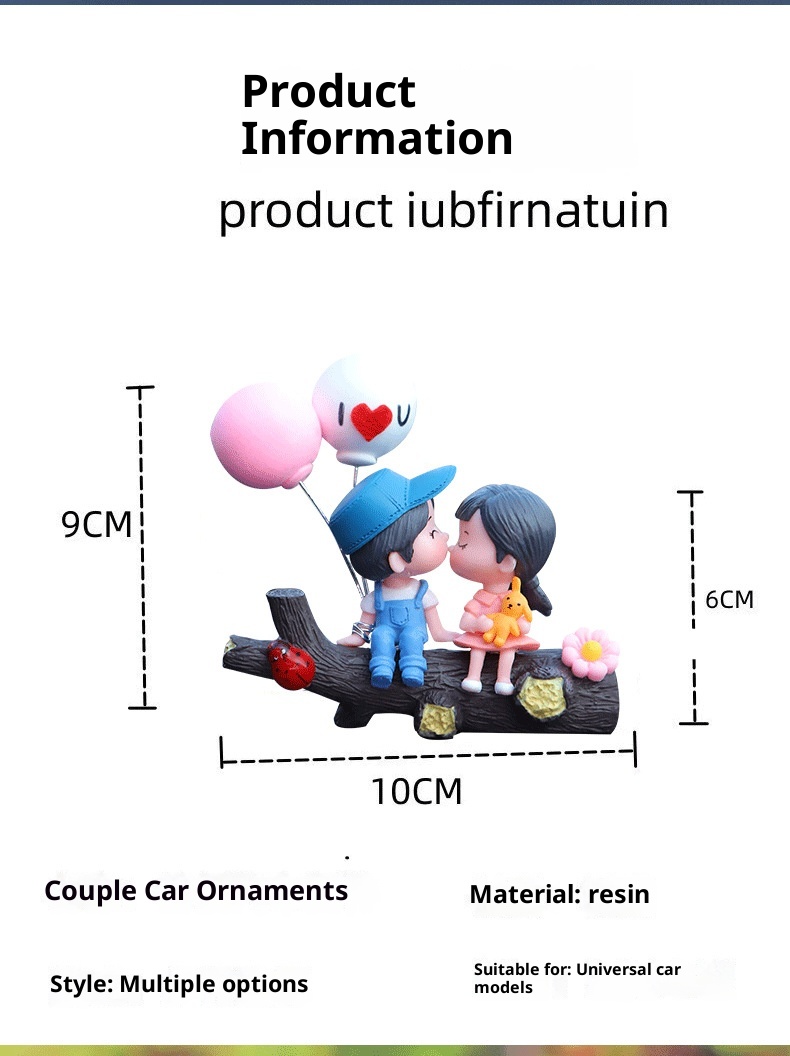 Little Deng Little Deng New Cute Tree Branch Couple Car Interior Cartoon Dashboard Balloon Decoration_voghion.com