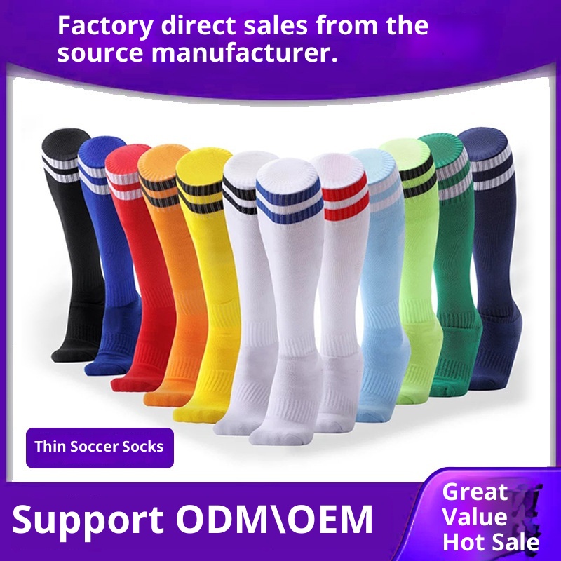 ActiveGo ActiveGo Chaussettes de football montantes pour adultes et enfants, antidérapantes, pour l'entraînement et la compétition, en vente en gros_voghion.com