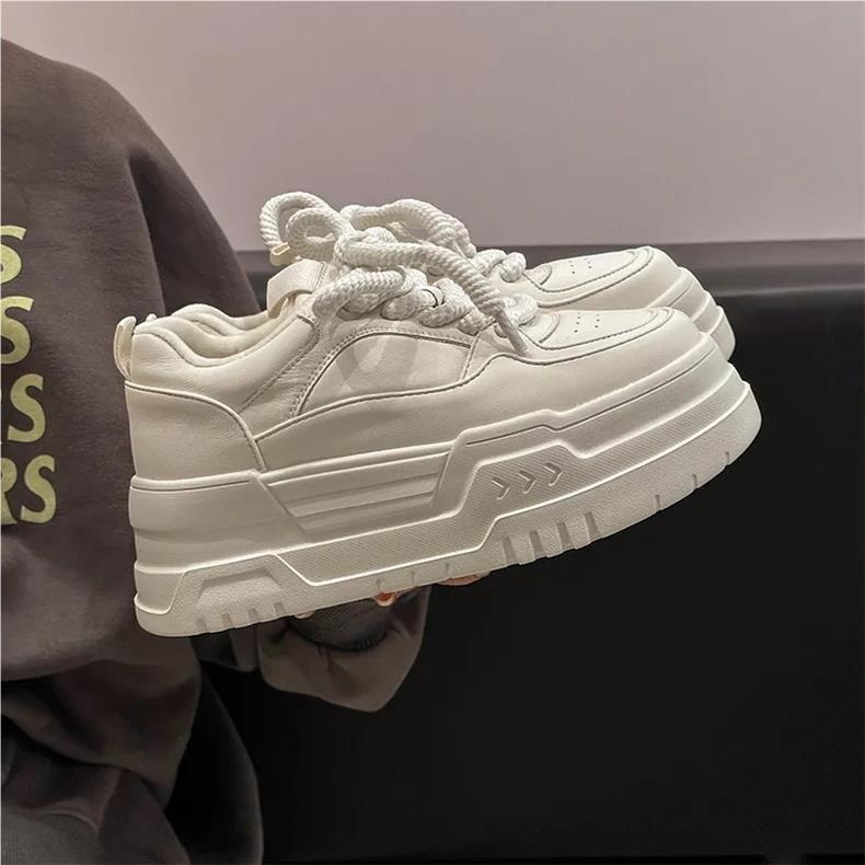 ShoeGlobe Dexun 2025 Herbst/Winter 2025 Echtleder Color Block Fleecegefütterte Freizeit-Sportschuhe mit rutschfester Sohle für Damen_voghion.com