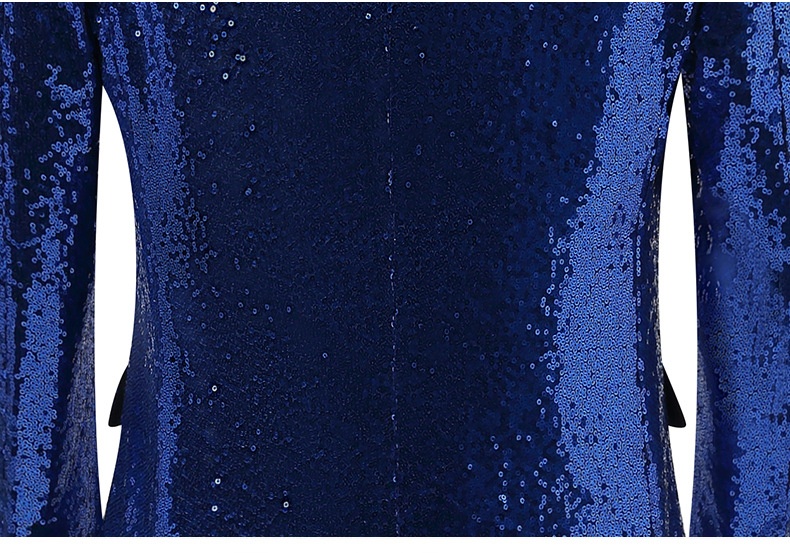 Robe de scène pour garçon, style européen et américain, paillettes dorées, version coréenne, vêtements pour hommes en boîte de nuit, animateur, maître de cérémonie, studio, témoin_voghion.com