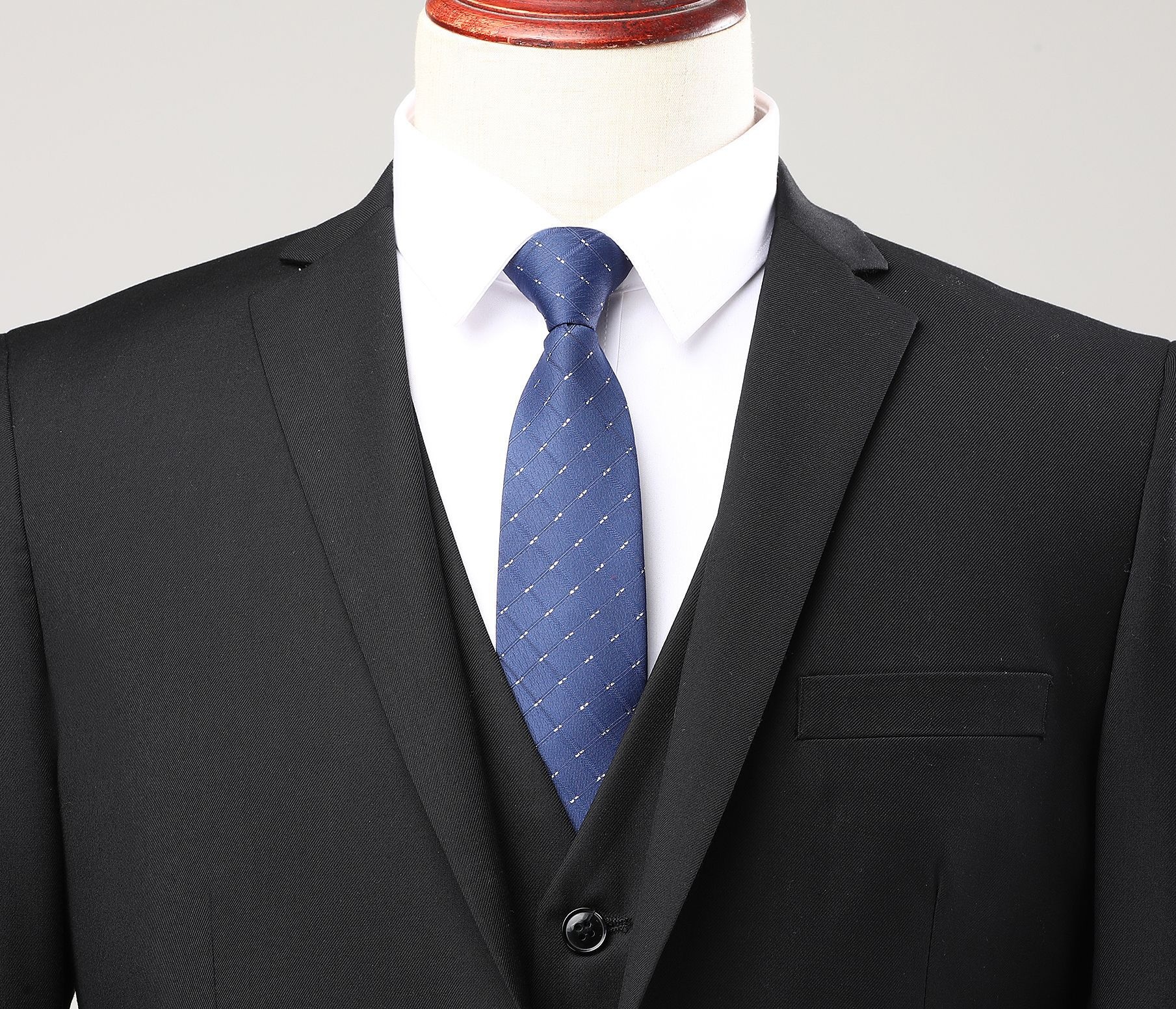 1 2025 Nuovo abito da uomo di alta gamma in stile coreano, formale, set da tre pezzi, blazer casual_voghion.com