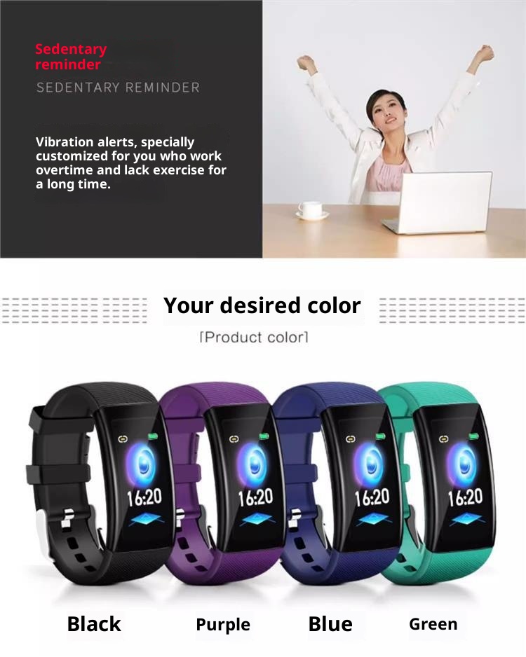 Fully Automatic Non-Invasive Watch Pressure Oxygen Heart Rate Smart No-Needle Blood Glucose Meter Color Screen Bracelet_voghion.com