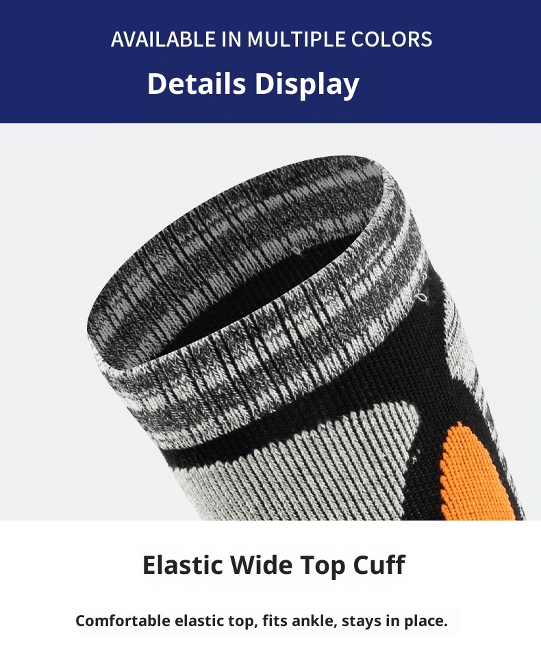 ActiveGo ActiveGo Merino Wool Ski Thickened Sports Mountaineering Hiking Warm High-top Ice Skating Breathable Quick-drying Socks_voghion.com