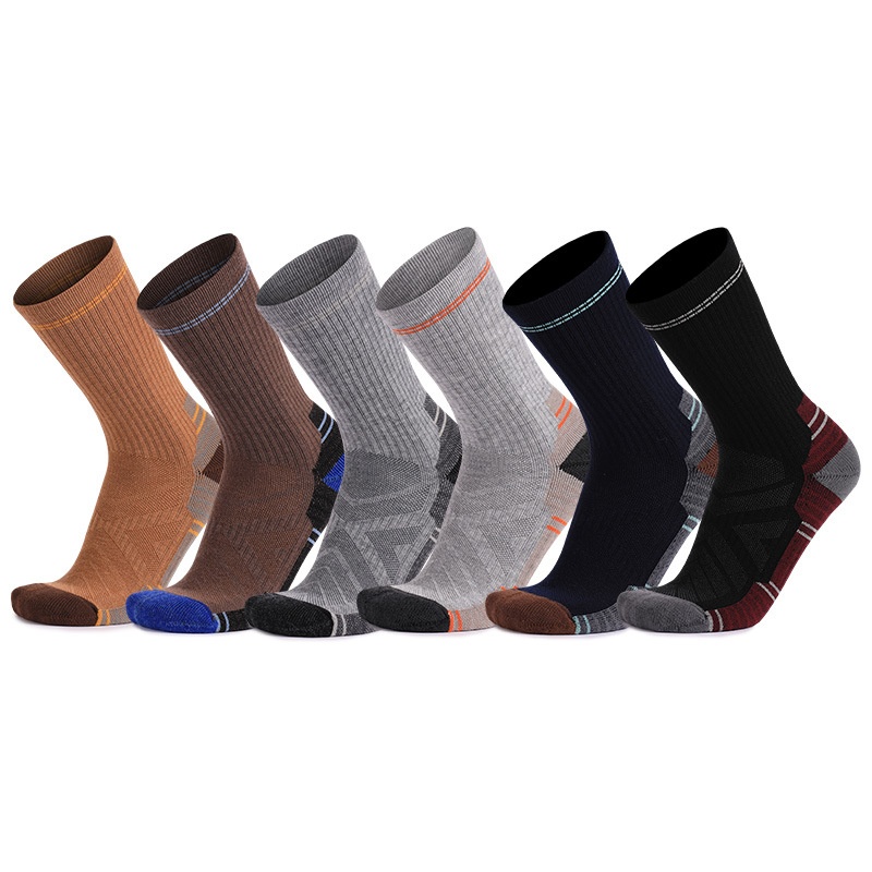 ActiveGo ActiveGo Men's And Women's Professional Sports Warm, Breathable, Deodorant, Mid-Calf, Outdoor Hiking Socks, Thickened Terry,_voghion.com
