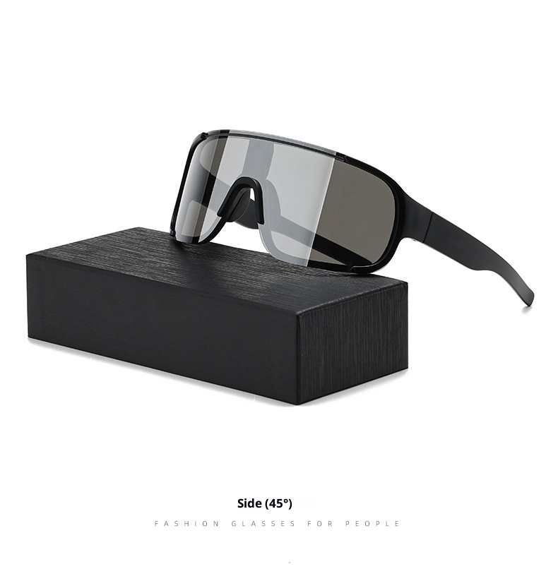 ActiveGo Retro Black Oversized Frame Outdoor Cycling Windproof Sports For Men And Women Mountaineering Skiing Goggles Slimming_voghion.com