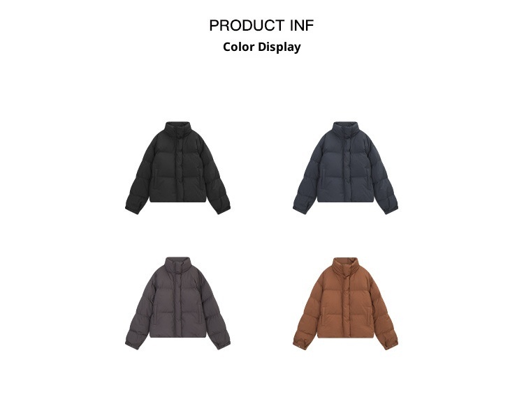 Chaqueta de plumón de pato blanca ChicShe Mulan Classic Bread 2025 Thirteen Lines Winter New 90 para mujer 202555980_voghion.com