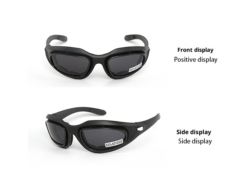 Set di occhiali tattici ActiveGo C5, per ciclismo, alpinismo, antivento, CS, antiproiettile, da tiro, alla moda_voghion.com