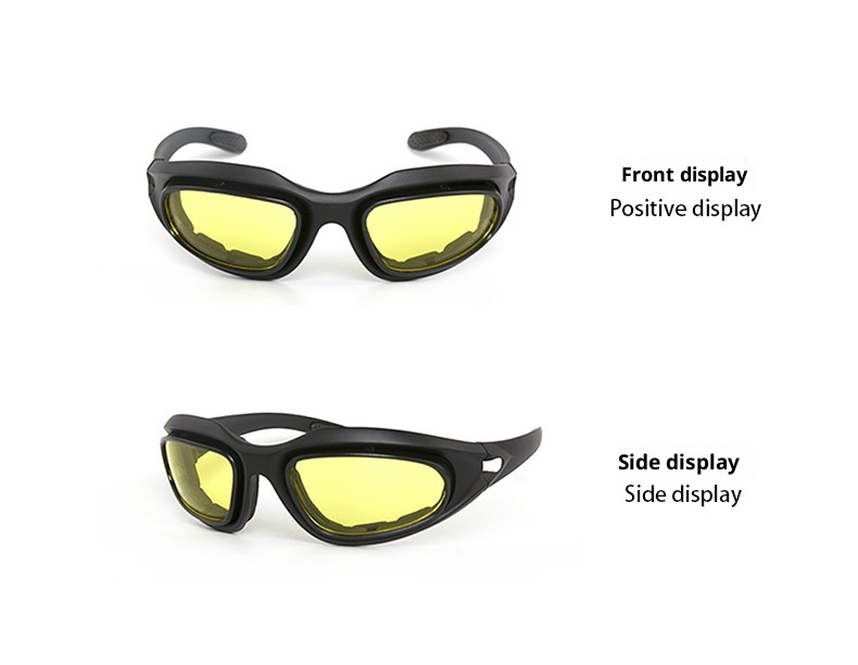 Set di occhiali tattici ActiveGo C5, per ciclismo, alpinismo, antivento, CS, antiproiettile, da tiro, alla moda_voghion.com