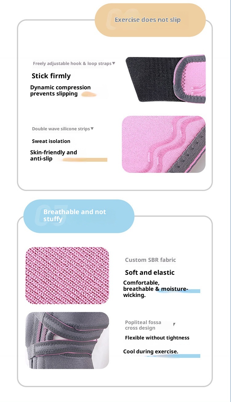 ActiveGo ActiveGo Sports Meniscus Brace Professional Patella Strap Joint Sleeve For Cycling Climbing Men And Women Running Mountaineering_voghion.com