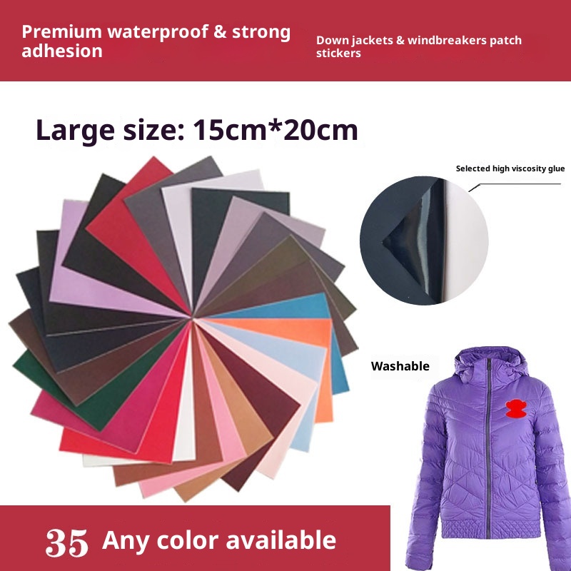 ActiveGo Selbstklebender Daunenreparaturflicken für Kleidung, Dekoration, Löcher, Regenschirme, bügelfrei, Kissen, Jacken_voghion.com