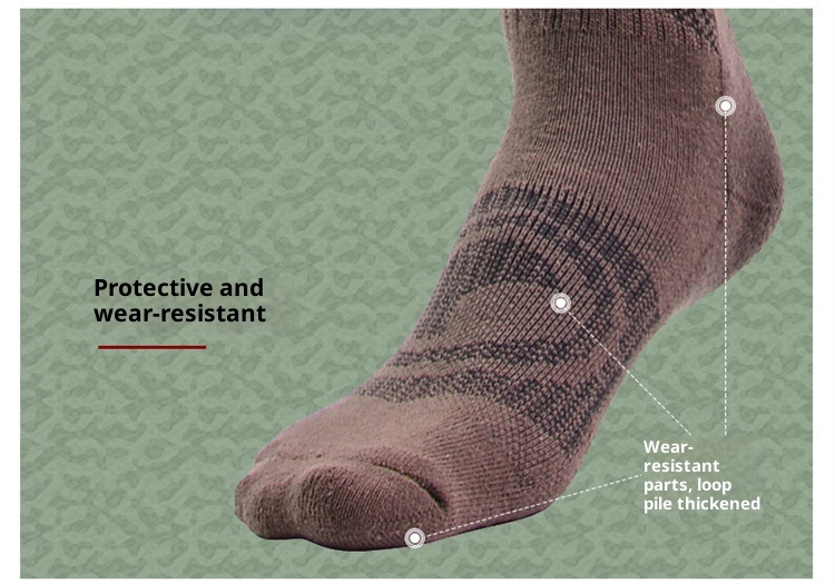 ActiveGo ActiveGo RBAO Vente directe Chaussettes fines de randonnée extérieure 047 Été Automne Trekking Course à pied Alpinisme mi-mollet_voghion.com