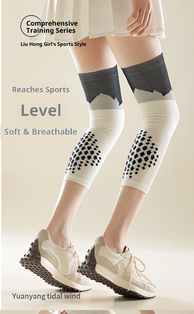 ActiveGo ActiveGo Running Knee Pads Thin Women's Summer Professional Pressure Sports Jump Rope Fitness Mountaineering Cycling Socks_desvips.com