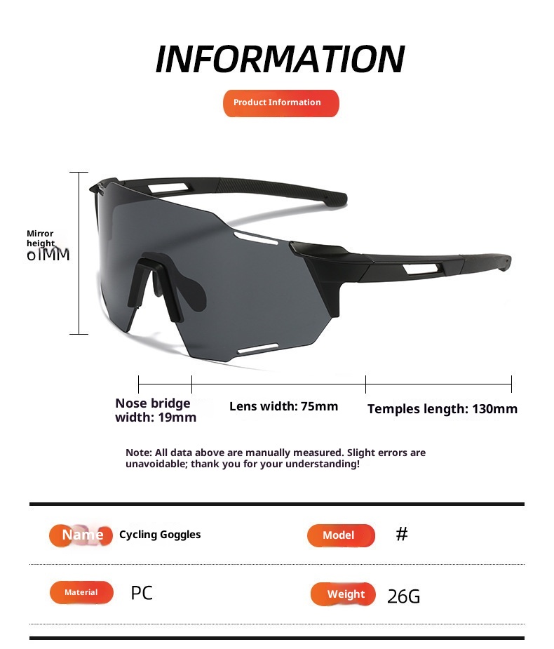 Occhiali da ciclismo antivento ActiveGo, per sport all'aria aperta, alpinismo, cambio colore giorno e notte, semplici occhiali da arrampicata anti-UV_voghion.com