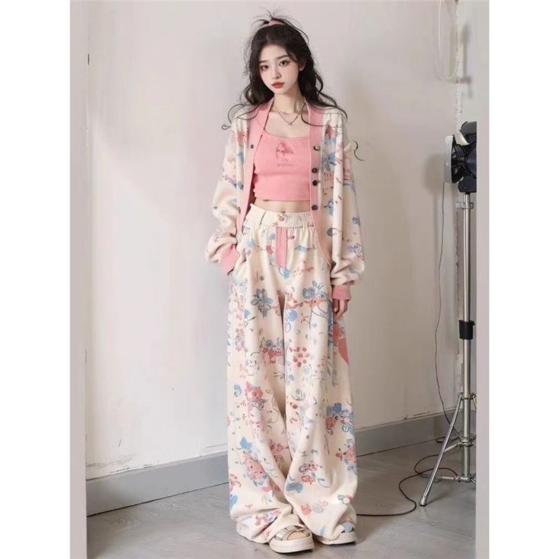 001 Salt Style Sportkledingset voor dames 2024 Nieuwe herfst Losse mode Streetwear Sweatshirt Casual Tweedelige hardlooptrend_voghion.com