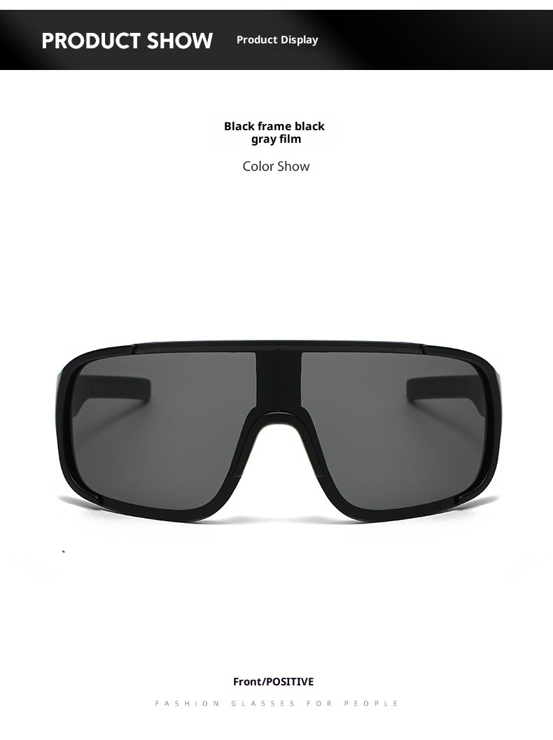 ActiveGo Retro Black Oversized Frame Outdoor Cycling Windproof Sports For Men And Women Mountaineering Skiing Goggles Slimming_voghion.com