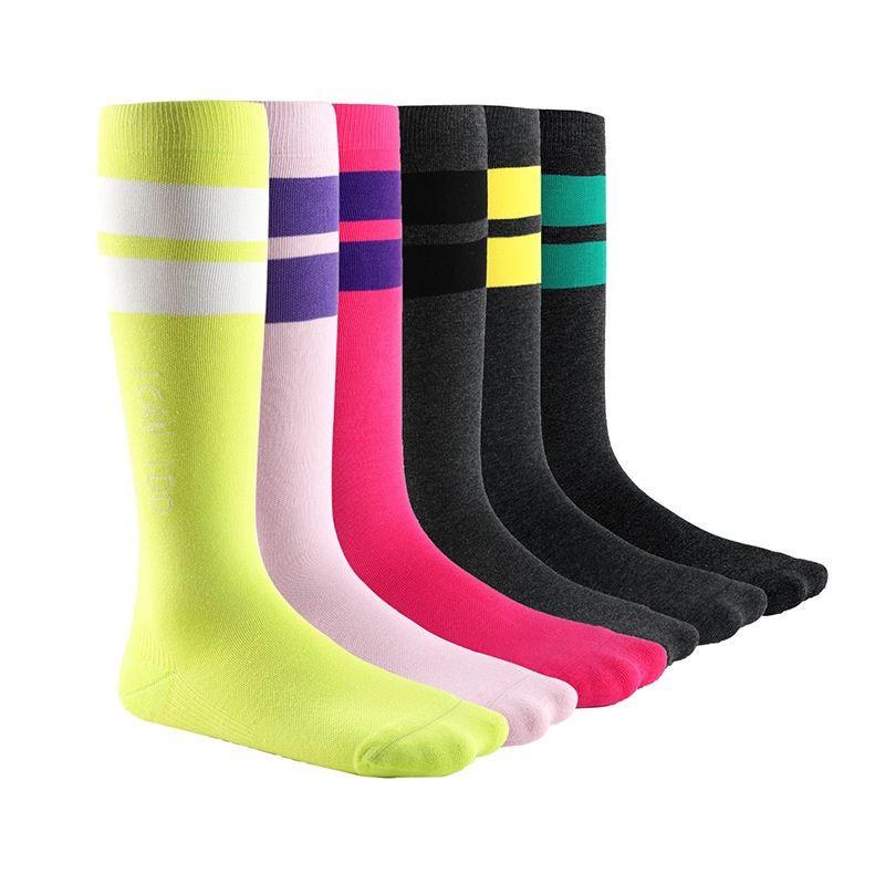ActiveGo ActiveGo Meikan Wide Stripe Sports Long Couple Outdoor High Tube Terry Cushion Quick Dry Micro Pressure Jump Exercise Socks_voghion.com