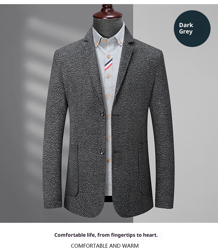 1 Extra Large Men's Suit Jacket Spring Autumn Business Plus Size Loose Fit Big And Tall Casual Blazer_voghion.com