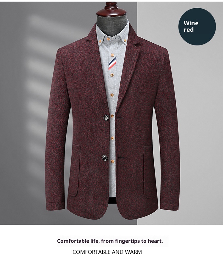 1 Extra Large Men's Suit Jacket Spring Autumn Business Plus Size Loose Fit Big And Tall Casual Blazer_voghion.com