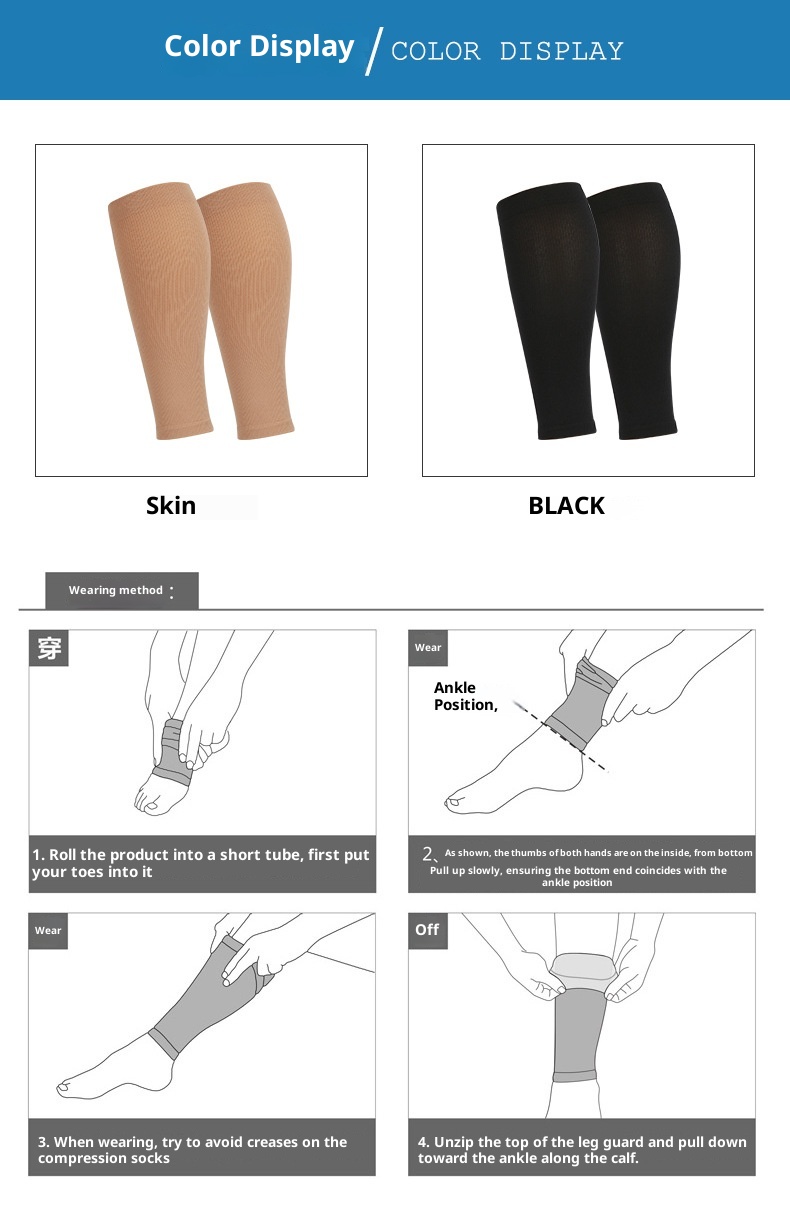 ActiveGo ActiveGo Maxx Professional Calf Waterproof Swelling Leg Sleeves Outdoor Sports Cycling Mountaineering Compression Socks Wholesale_voghion.com